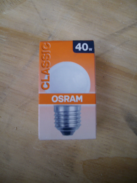 Osram classic 40W E27 kogellamp